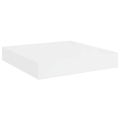 Scaffale a Parete Bianco Lucido 23x23,5x3,8 cm in MDF | homemem39