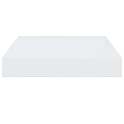 Scaffale a Parete Bianco Lucido 23x23,5x3,8 cm in MDF | homemem39