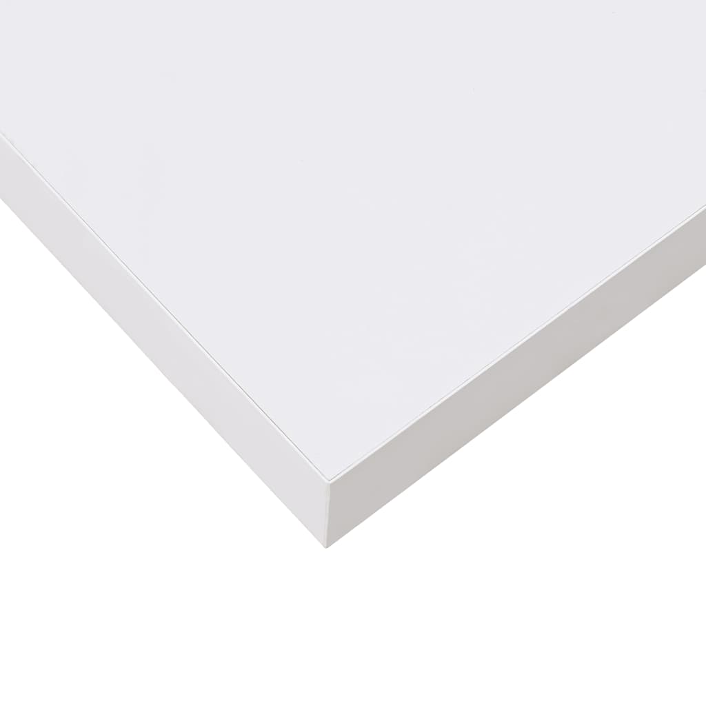 Scaffale a Parete Bianco Lucido 23x23,5x3,8 cm in MDF | homemem39