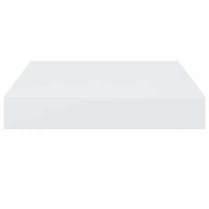 Scaffali a Parete 2 pz Bianco Lucido 23x23,5x3,8 cm in MDF | homemem39
