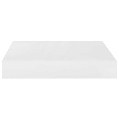 Scaffali a Parete 4 pz Bianco Lucido 23x23,5x3,8 cm in MDF | homemem39