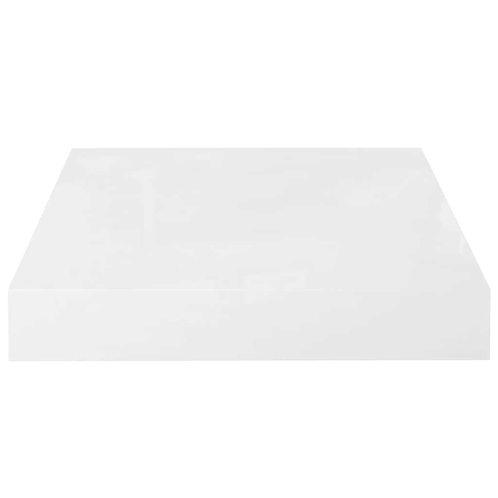 Scaffali a Parete 4 pz Bianco Lucido 23x23,5x3,8 cm in MDF | homemem39