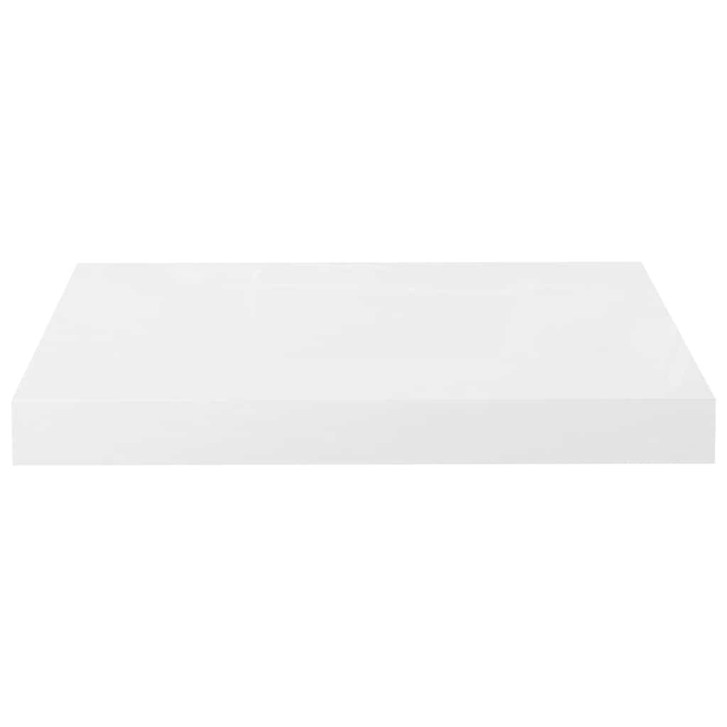 Scaffale a Parete Bianco Lucido 40x23,5x3,8 cm in MDF