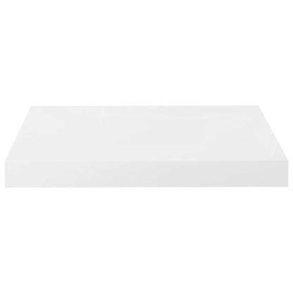 Scaffale a Parete Bianco Lucido 40x23,5x3,8 cm in MDF