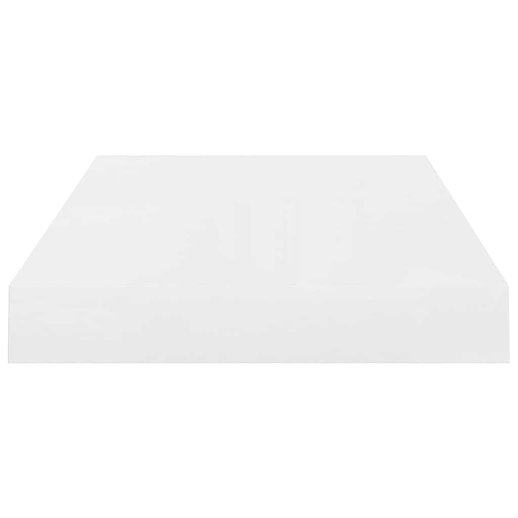 Scaffali a Parete 4 pz Bianco Lucido 40x23,5x3,8 cm in MDF | homemem39
