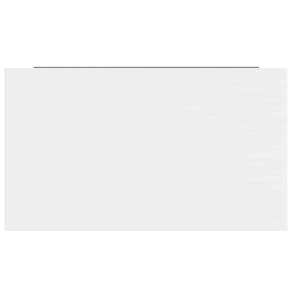 Scaffali a Parete 4 pz Bianco Lucido 40x23,5x3,8 cm in MDF | homemem39