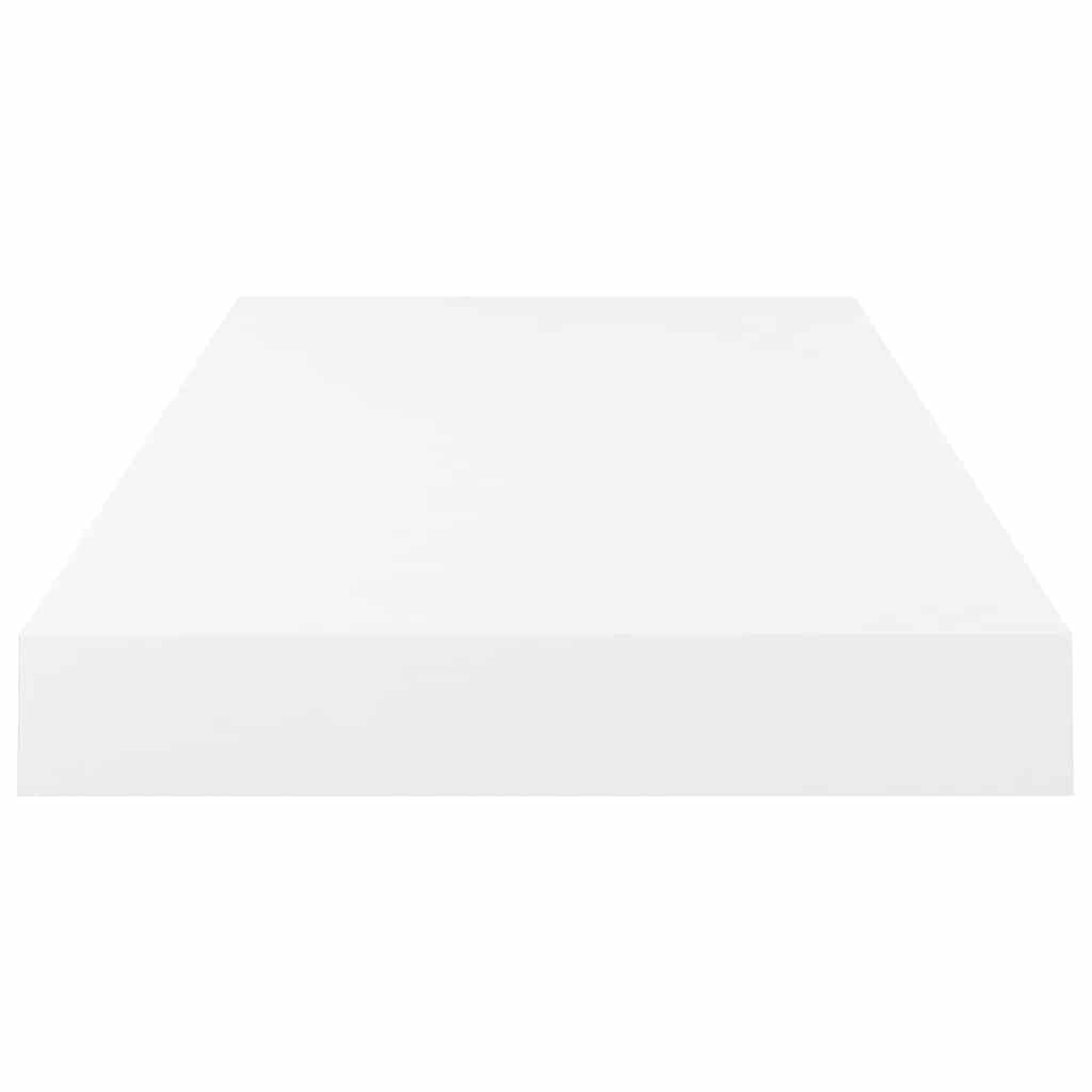 Scaffale a Parete Bianco Lucido 50x23,5x3,8 cm in MDF | homemem39