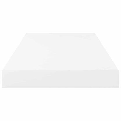 Scaffale a Parete Bianco Lucido 50x23,5x3,8 cm in MDF