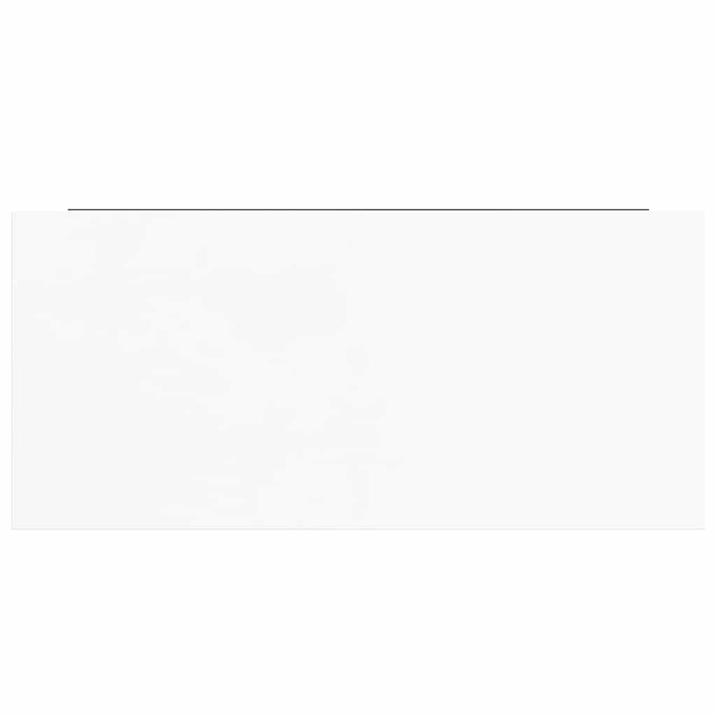 Scaffale a Parete Bianco Lucido 50x23,5x3,8 cm in MDF | homemem39