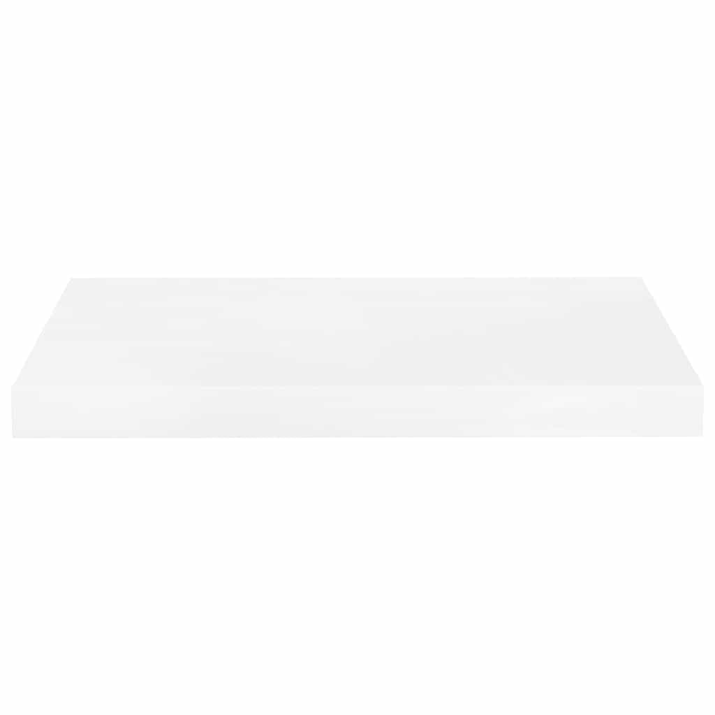Scaffali a Parete 4 pz Bianco Lucido 50x23,5x3,8 cm in MDF