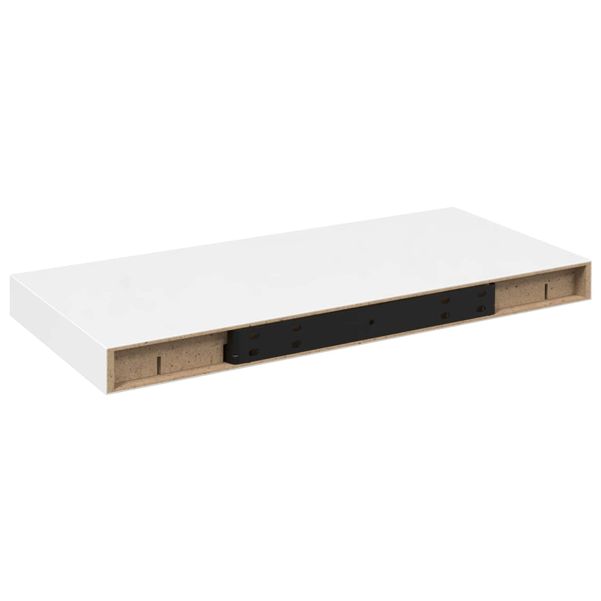 Scaffali a Parete 4 pz Bianco Lucido 50x23,5x3,8 cm in MDF