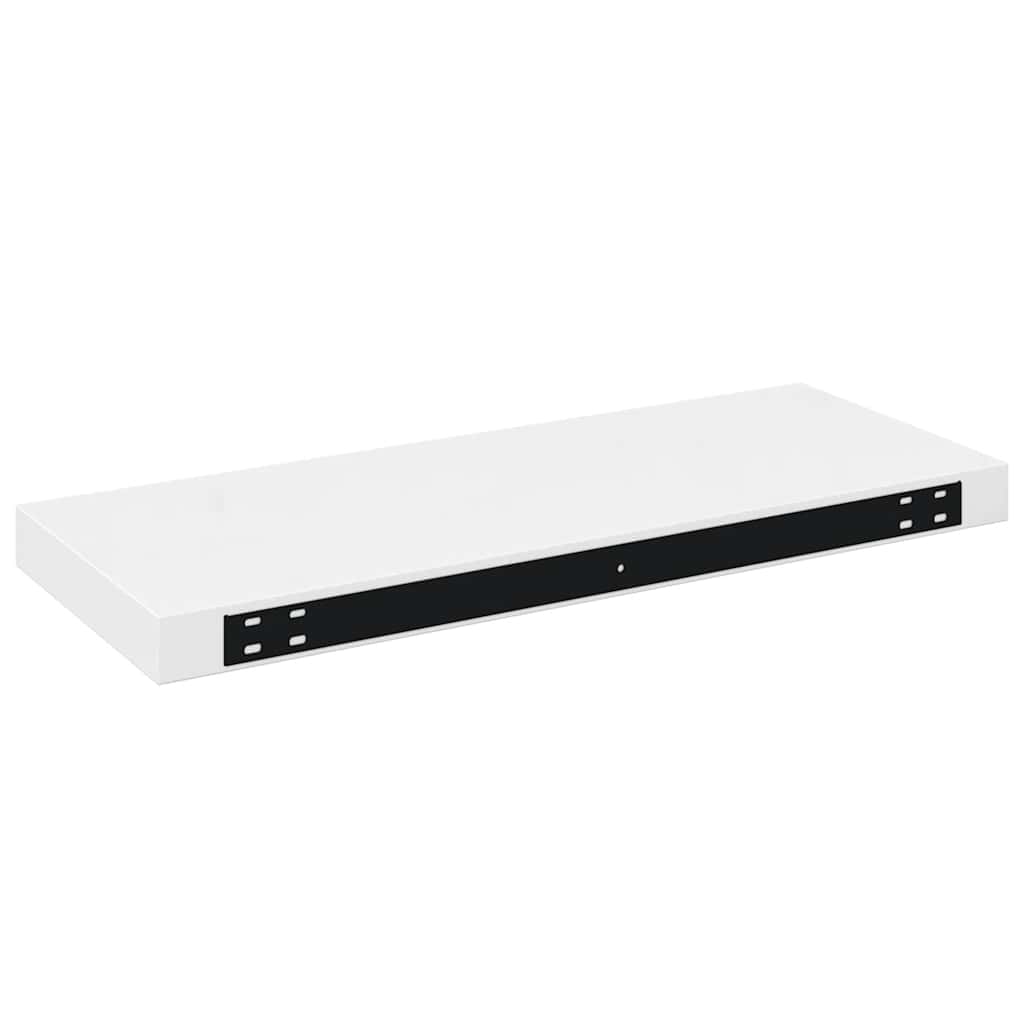 Scaffale a Parete Bianco Lucido 60x23,5x3,8 cm in MDF | homemem39