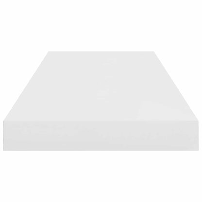 Scaffali a Parete 4 pz Bianco Lucido 60x23,5x3,8 cm in MDF