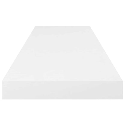 Scaffale a Parete Bianco Lucido 80x23,5x3,8 cm in MDF | homemem39