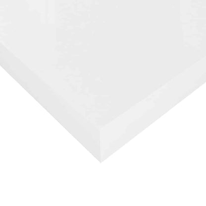 Scaffale a Parete Bianco Lucido 80x23,5x3,8 cm in MDF