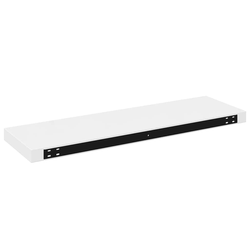 Scaffali a Parete 4 pz Bianco Lucido 80x23,5x3,8 cm in MDF | homemem39