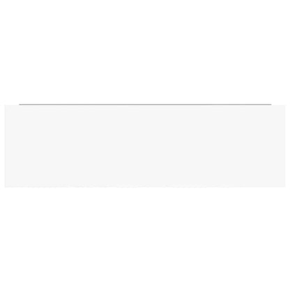 Scaffali a Parete 4 pz Bianco Lucido 80x23,5x3,8 cm in MDF | homemem39