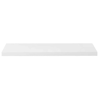 Scaffali a Parete 2 pz Bianco Lucido 90x23,5x3,8 cm in MDF | homemem39
