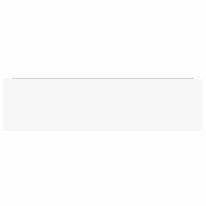 Scaffali a Parete 2 pz Bianco Lucido 90x23,5x3,8 cm in MDF | homemem39