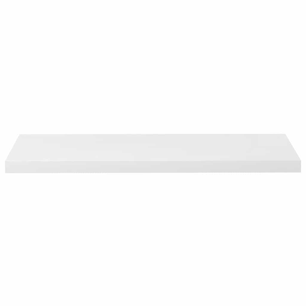 Scaffali a Parete 4 pz Bianco Lucido 23x23,5x3,8 cm in MDF