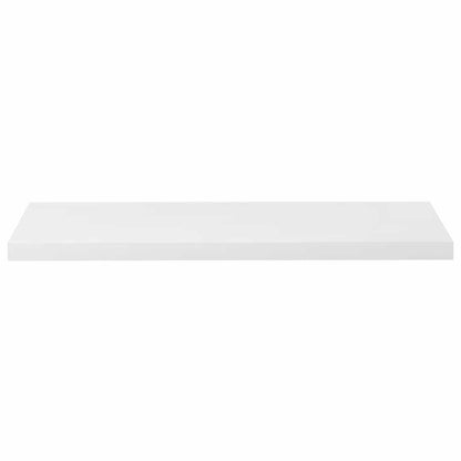Scaffali a Parete 4 pz Bianco Lucido 23x23,5x3,8 cm in MDF