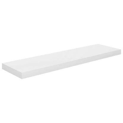 Scaffali a Parete 4 pz Bianco Lucido 23x23,5x3,8 cm in MDF