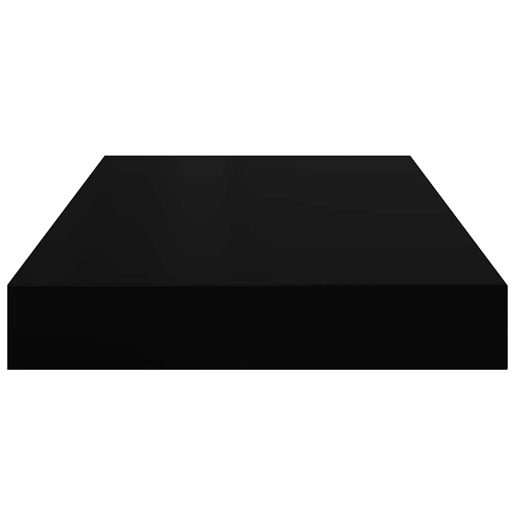 Scaffali a Parete 4 pz Nero Lucido 40x23,5x3,8 cm in MDF | homemem39