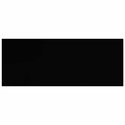 Scaffale a Parete Nero Lucido 60x23,5x3,8 cm in MDF | homemem39