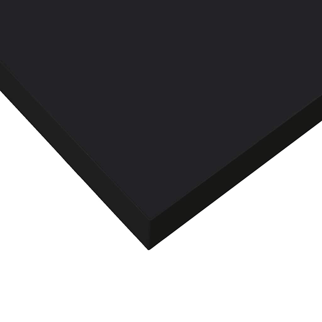 Scaffale a Parete Nero Lucido 60x23,5x3,8 cm in MDF | homemem39