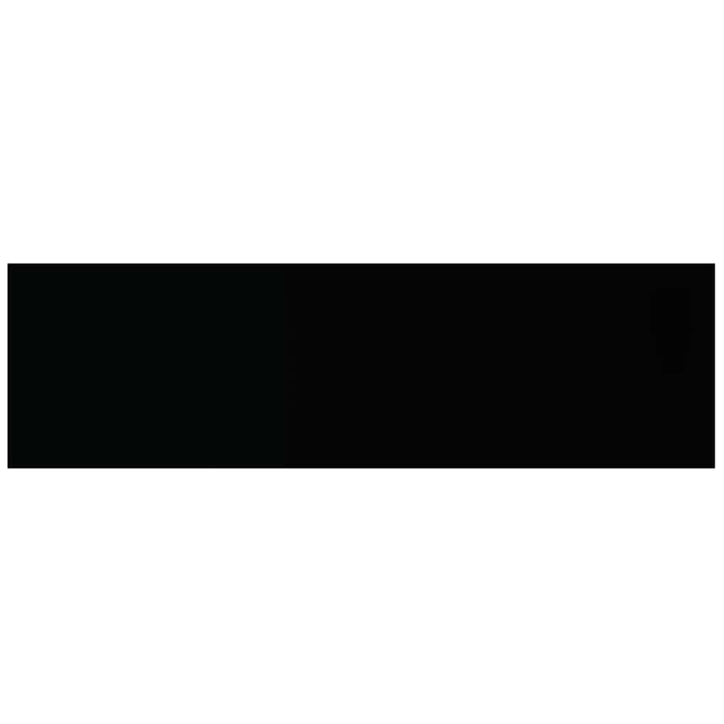 Scaffale a Parete Nero Lucido 80x23,5x3,8 cm in MDF | homemem39