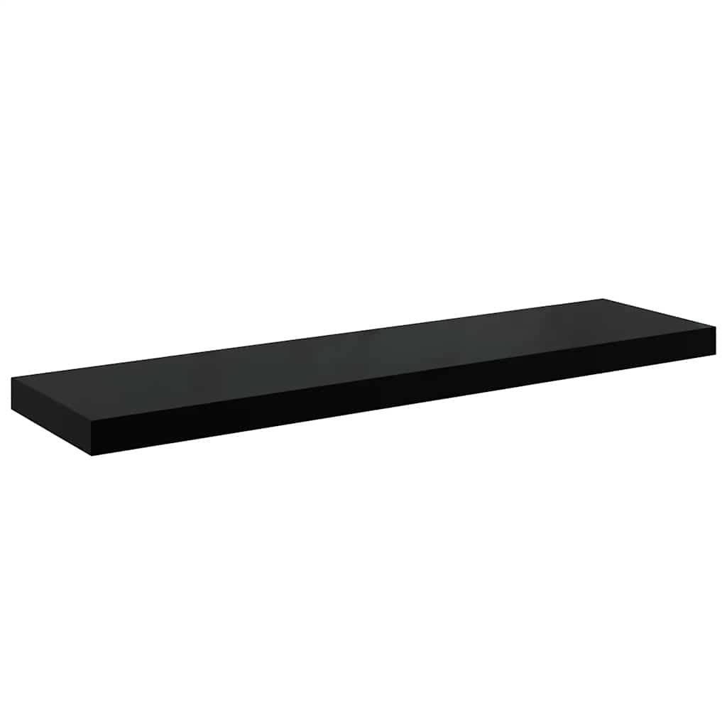 Scaffali a Parete 4 pz Nero Lucido 90x23,5x3,8 cm in MDF | homemem39