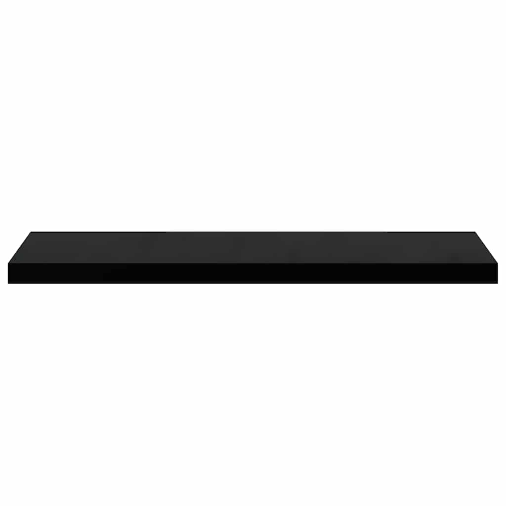 Scaffali a Parete 4 pz Nero Lucido 90x23,5x3,8 cm in MDF | homemem39