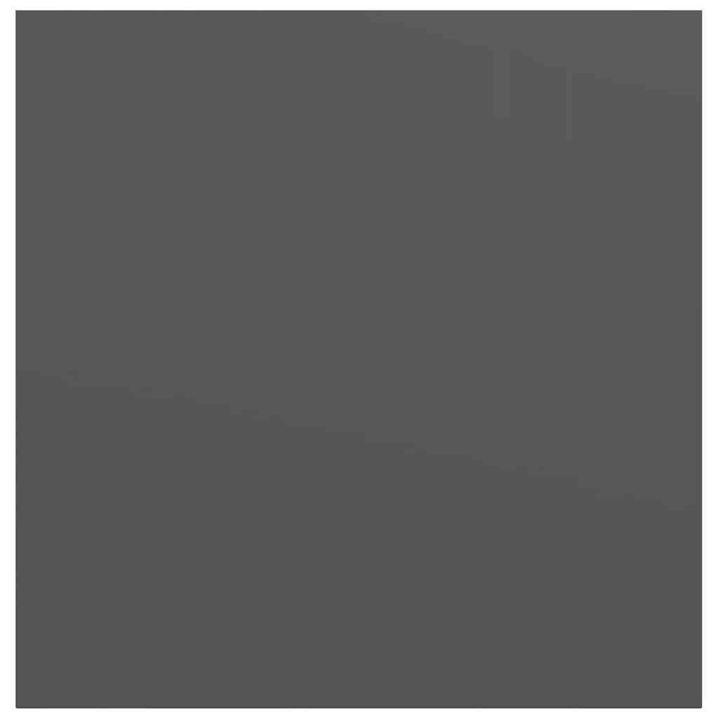 Scaffali a Parete 2 pz Grigio Lucido 23x23,5x3,8 cm in MDF | homemem39