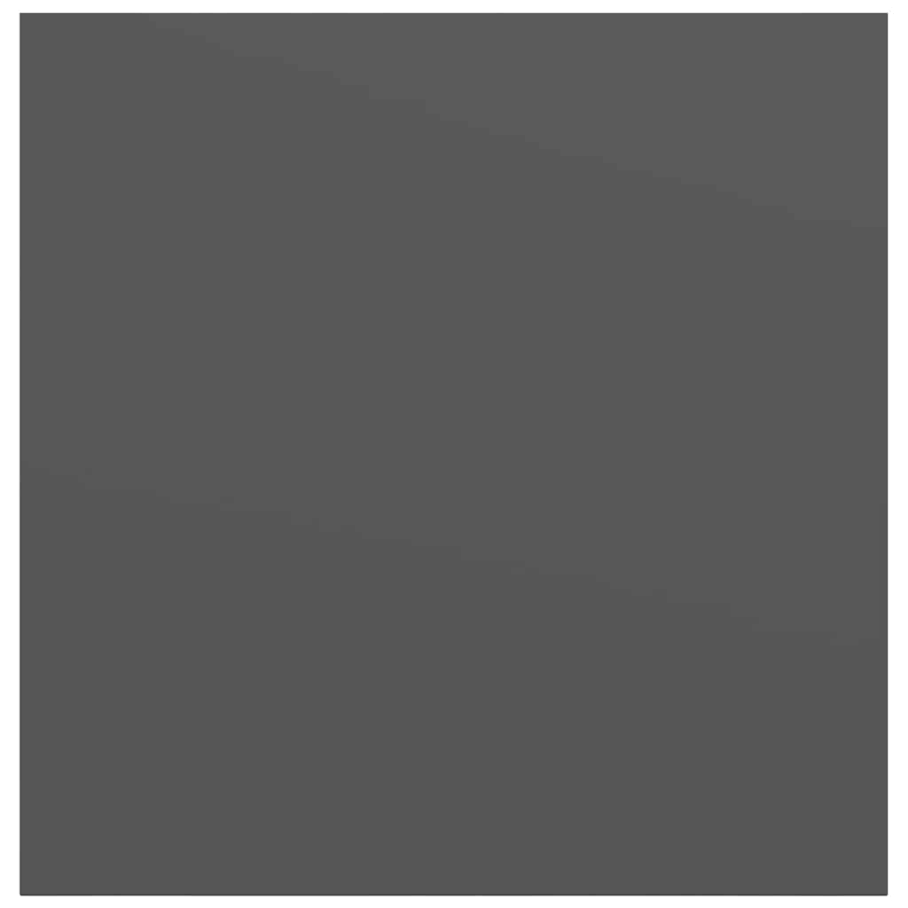 Scaffali a Parete 2 pz Grigio Lucido 23x23,5x3,8 cm in MDF