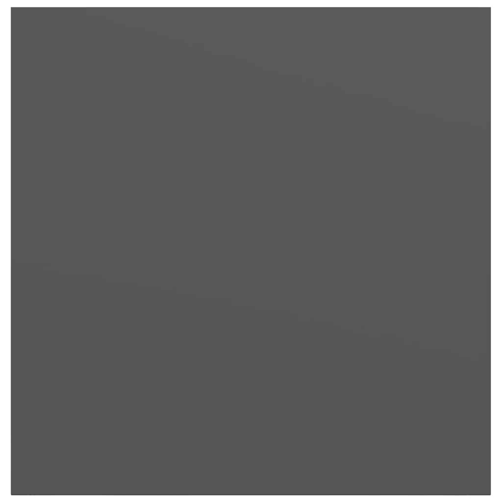 Scaffali a Parete 4 pz Grigio Lucido 23x23,5x3,8 cm in MDF | homemem39