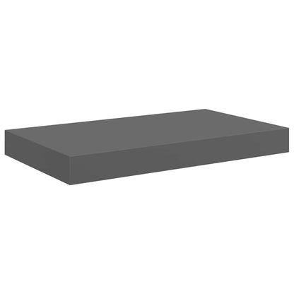 Scaffale a Parete Grigio Lucido 40x23,5x3,8 cm in MDF | homemem39
