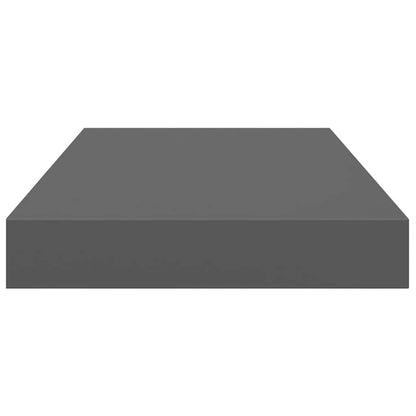 Scaffale a Parete Grigio Lucido 40x23,5x3,8 cm in MDF | homemem39