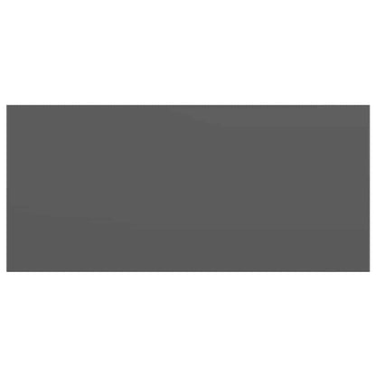 Scaffale a Parete Grigio Lucido 50x23x3,8 cm in MDF