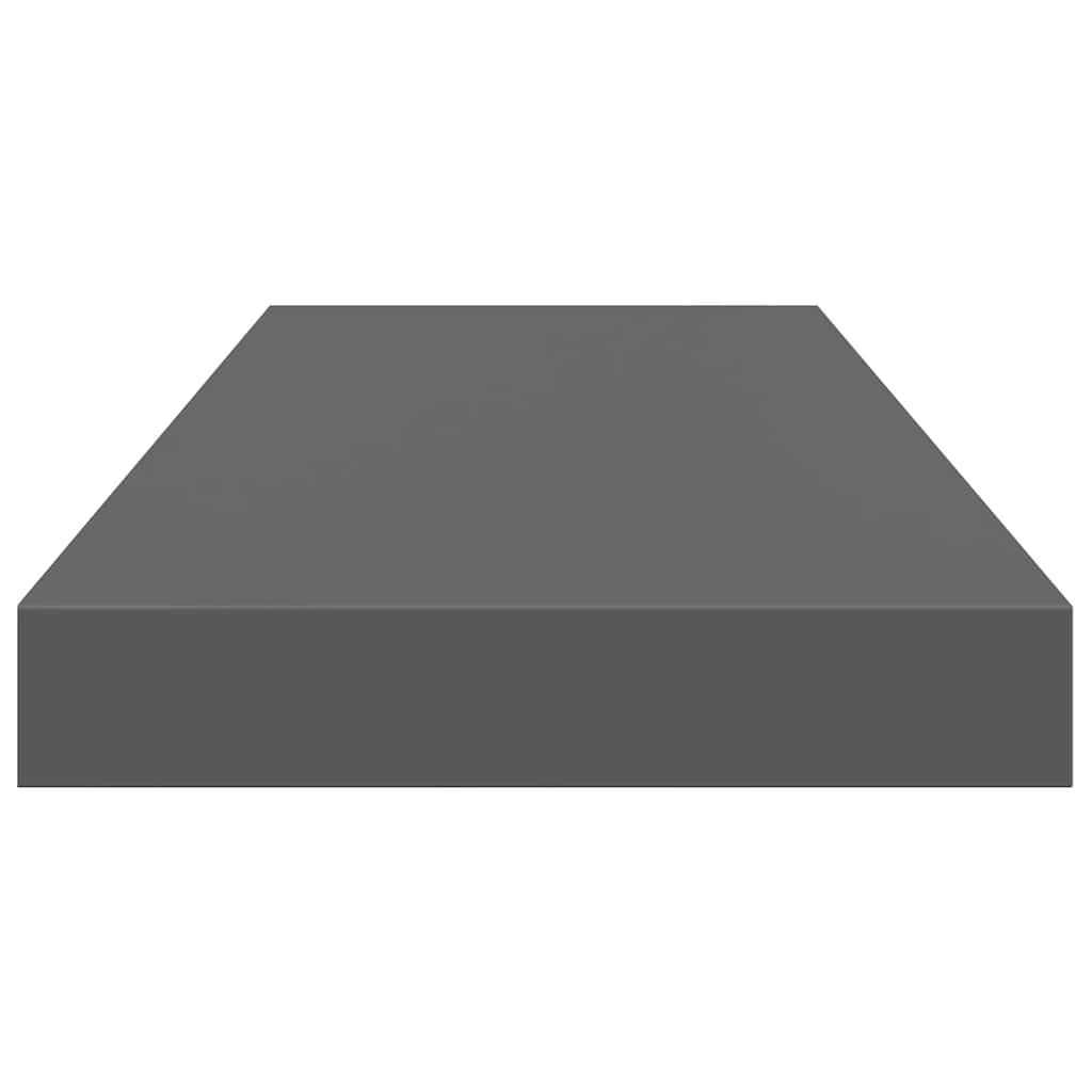 Scaffali a Parete 4 pz Grigio Lucido 60x23,5x3,8 cm in MDF | homemem39