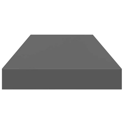 Scaffali a Parete 4 pz Grigio Lucido 60x23,5x3,8 cm in MDF | homemem39