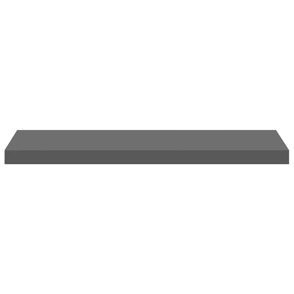 Scaffale a Parete Grigio Lucido 80x23,5x3,8 cm in MDF | homemem39