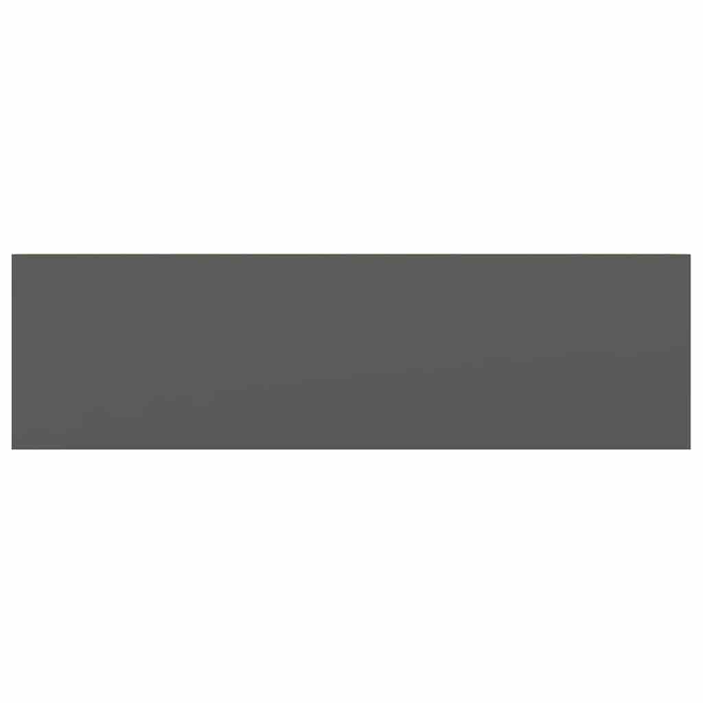Scaffale a Parete Grigio Lucido 80x23,5x3,8 cm in MDF | homemem39