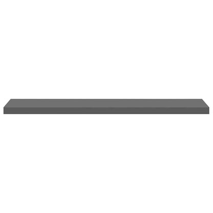 Scaffale a Parete Grigio Lucido 120x23,5x3,8 cm in MDF | homemem39