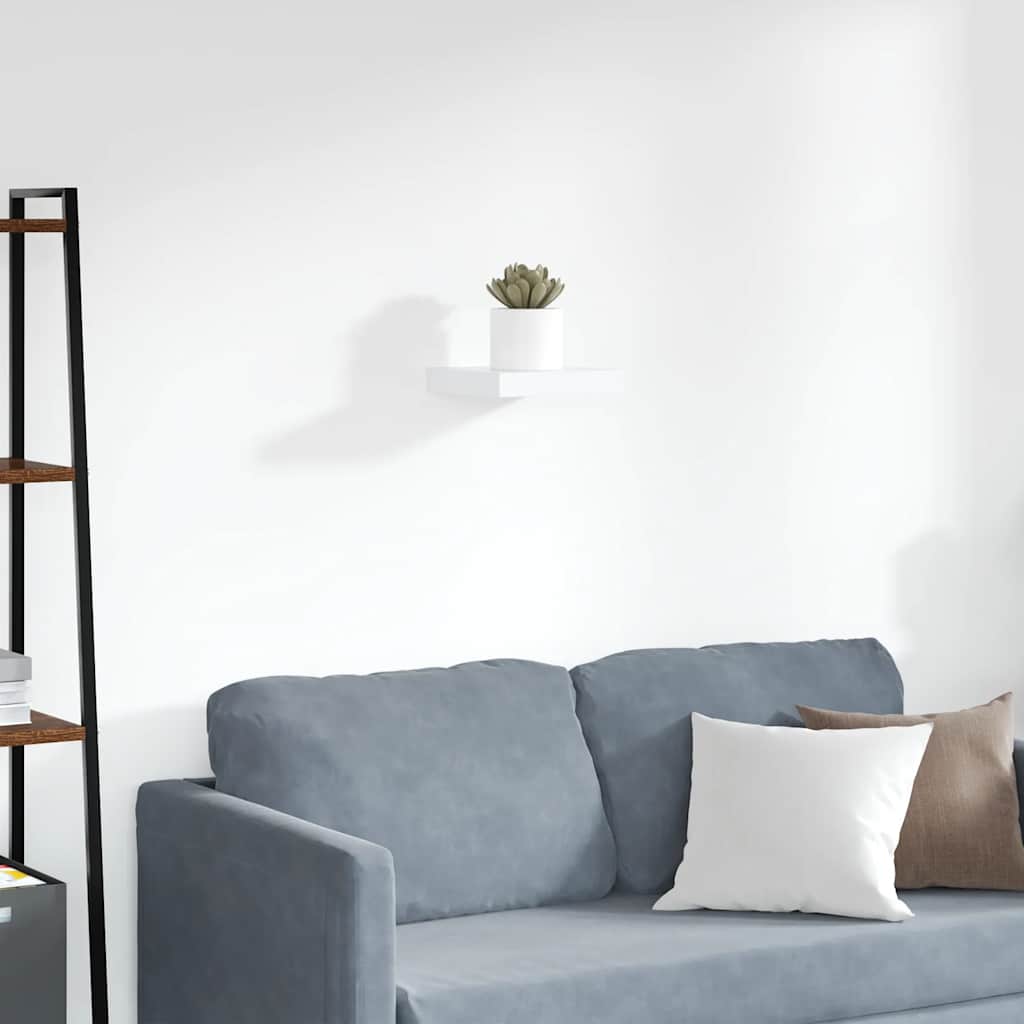 Scaffale a Parete Bianchi 23x23,5x3,8 cm in MDF | homemem39