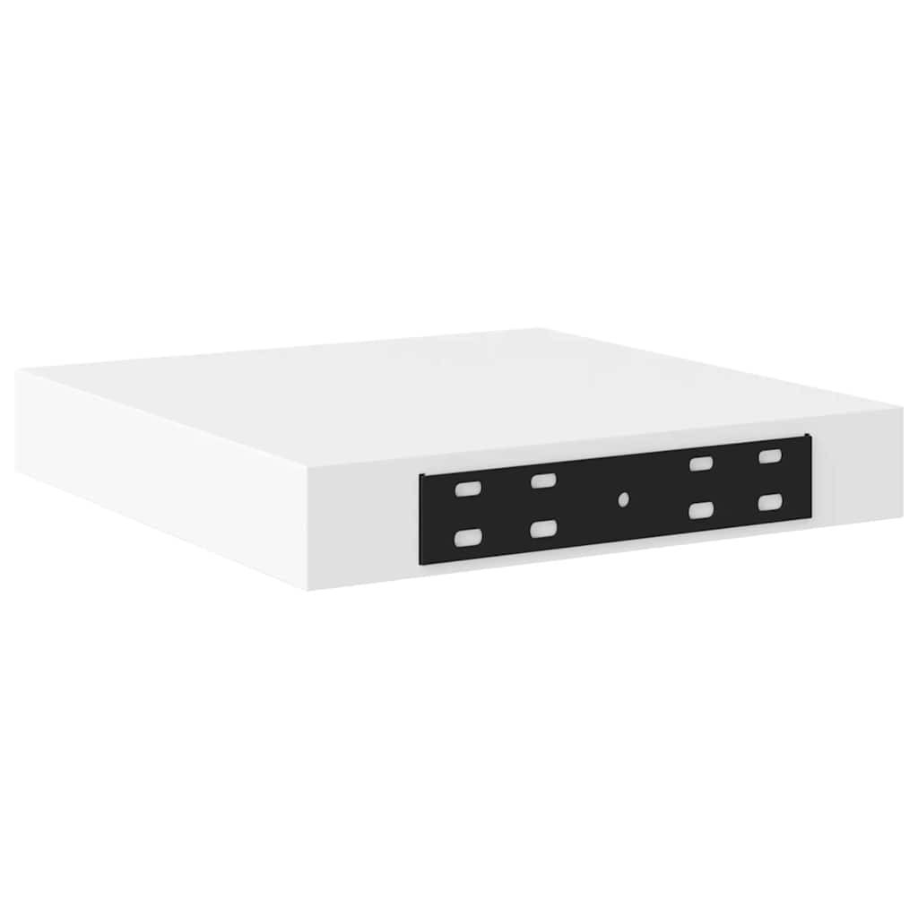 Scaffali a Parete 2 pz Bianchi 23x23,5x3,8 cm in MDF | homemem39