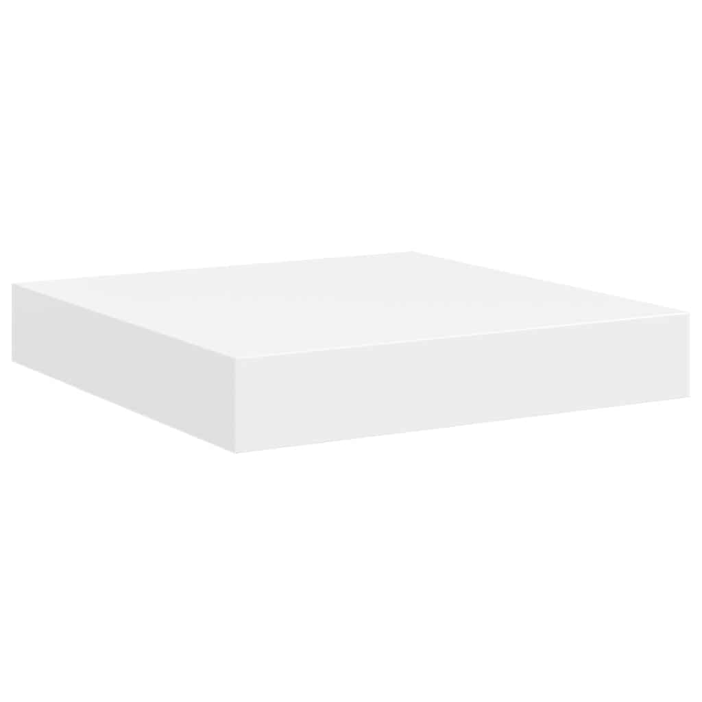 Scaffali a Parete 4 pz Bianchi 23x23,5x3,8 cm in MDF | homemem39