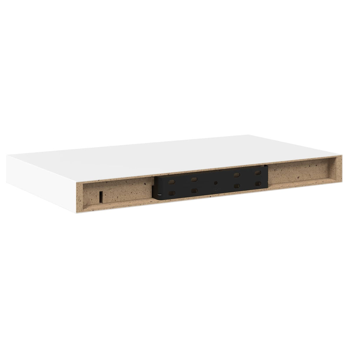Scaffali a Parete 2 pz Bianchi 40x23,5x3,8 cm in MDF
