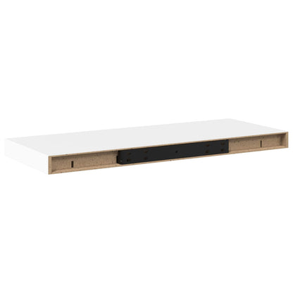 Scaffale a Parete Bianco 60x23,5x3,8 cm in MDF