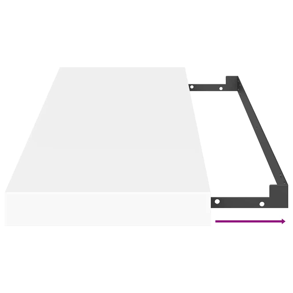 Scaffali a Parete 4 pz Bianchi 60x23,5x3,8 cm in MDF | homemem39