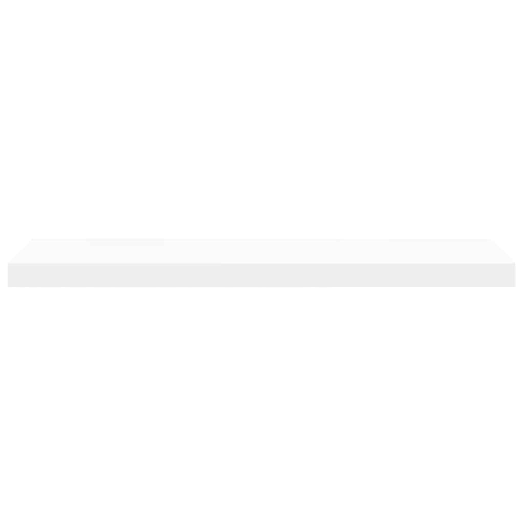 Scaffali a Parete 2 pz Bianchi 80x23,5x3,8 cm in MDF | homemem39